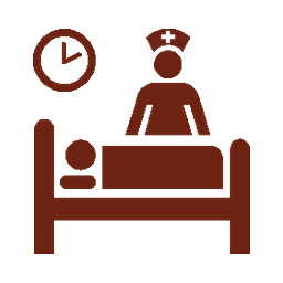 A nurse caring for a patient at home